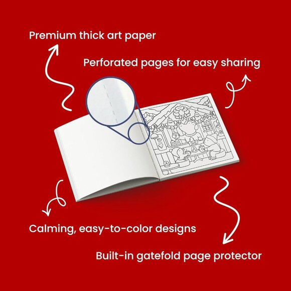 NEW! Snuggly Christmas: Cute & Bold Coloring (Sunny Vibes) - Picture 4 of 9